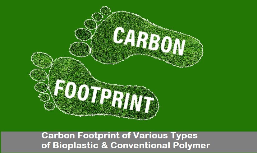 Carbon Footprint of Various Types of Bioplastic & Conventional Polymer