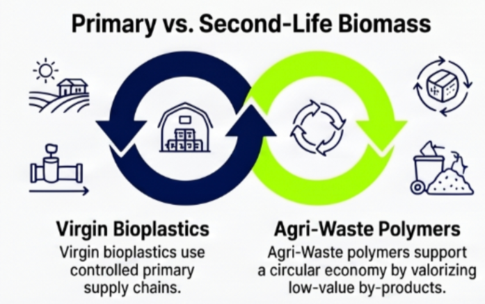 Agri-waste-polymer-vs-virgin-bioplastic