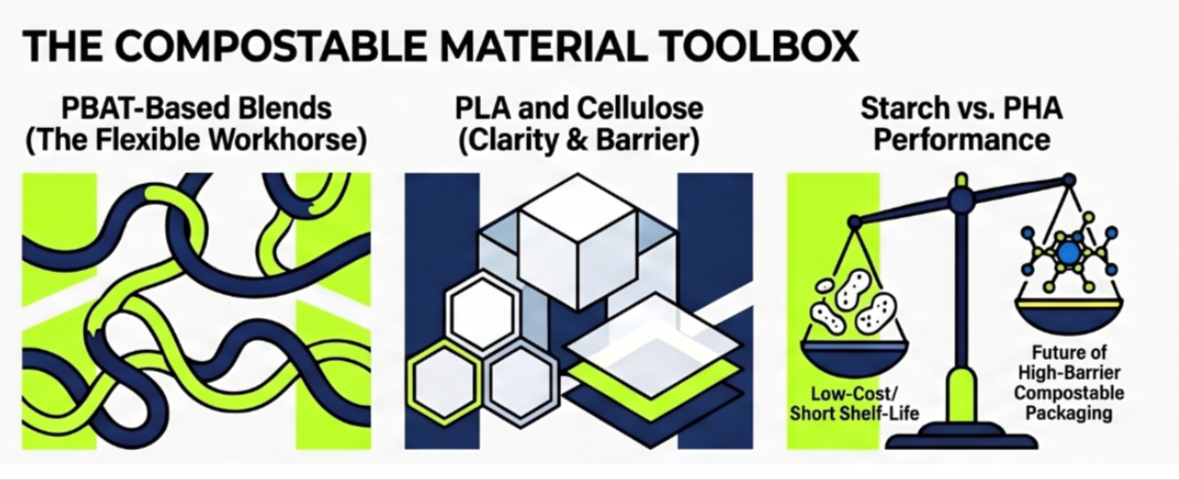 Best compostable film material for packaging