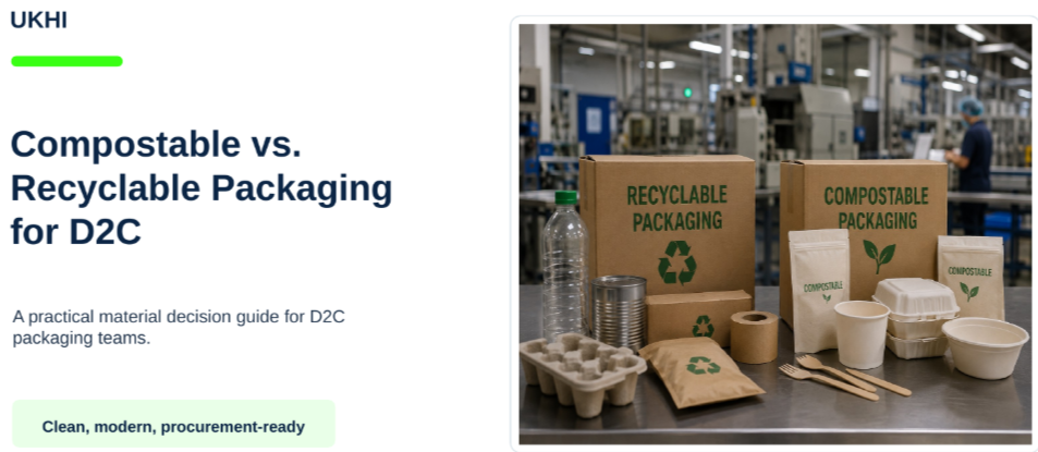 Compostable vs recyclable packaging for D2C