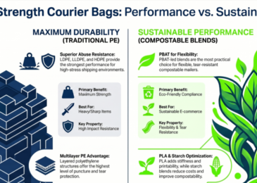 High-strength courier bag material comparison